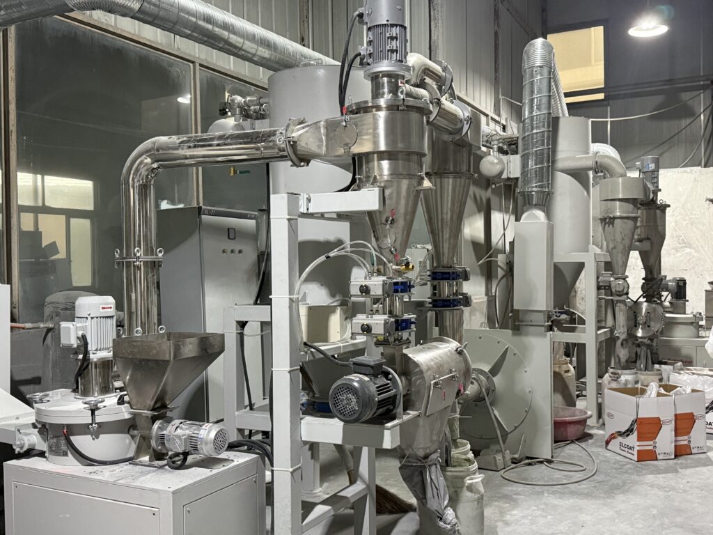 Powder coating production line at Tianma manufacturing facility