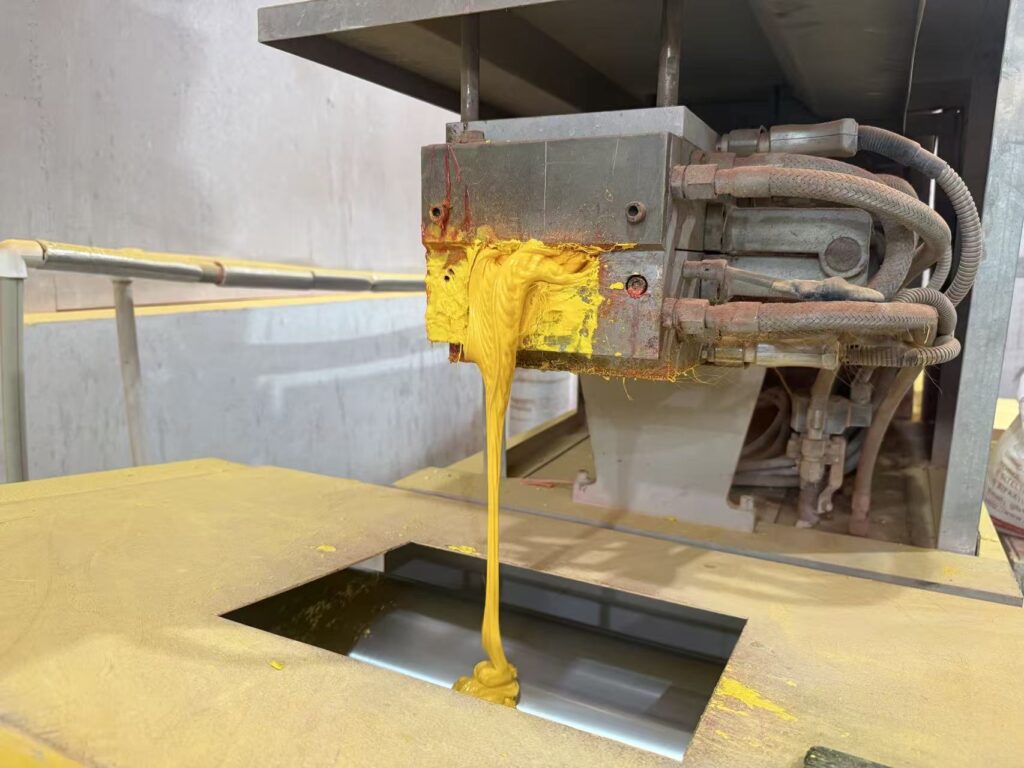 Powder coating extruder production line at Tianma factory