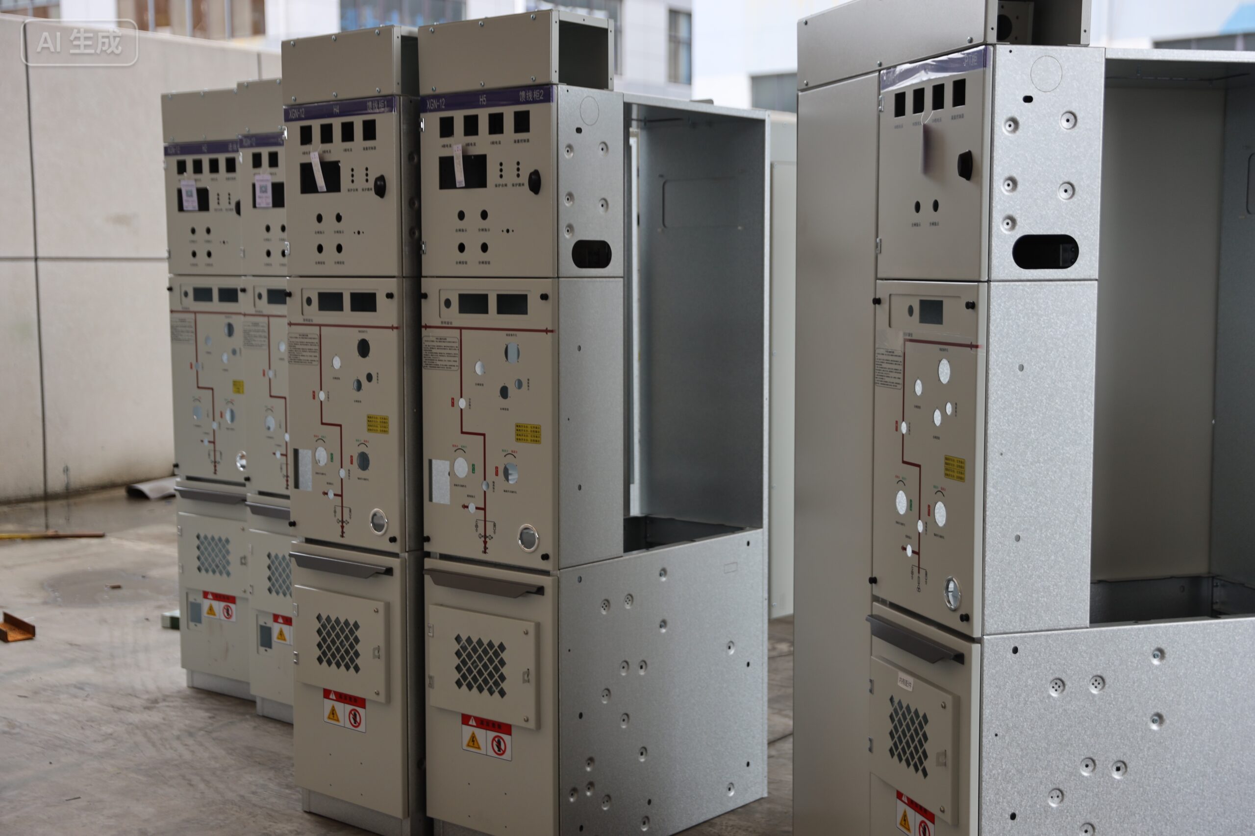 Powder coated electrical cabinet finished product at TianMa factory